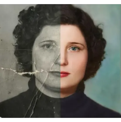 Оцветнение, реставрация, отрисовка