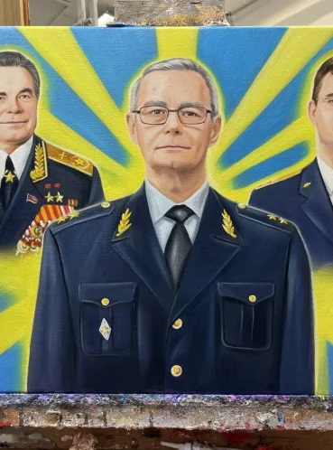 Мужской арт-портрет по фотографии, цифровая живопись, горизонтальный формат — работа №4