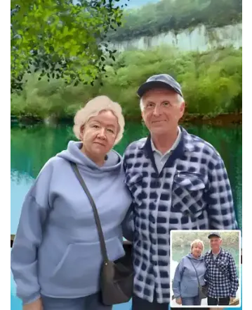 oil imitation example