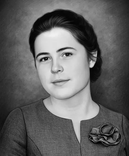 Рисунок карандашом после реставрации